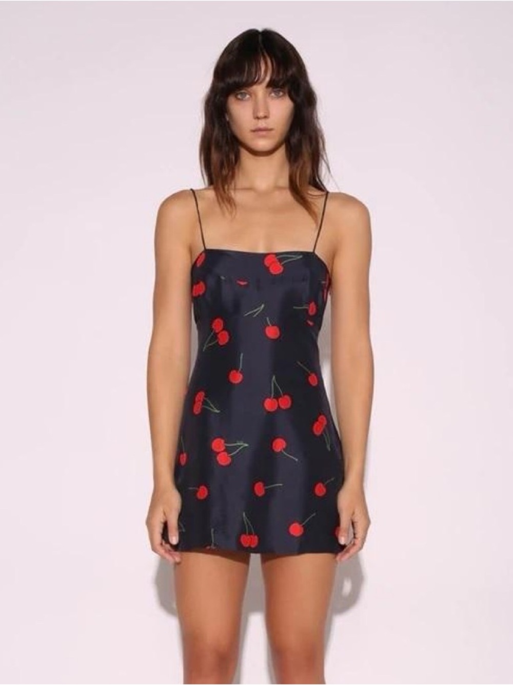 Réalisation Par Christy Dress with Red Cherry Print